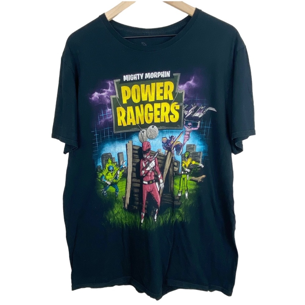 Power Rangers Shirt Womens XL 2018 Saban's Mighty Morphin Retro Graphic Tee
